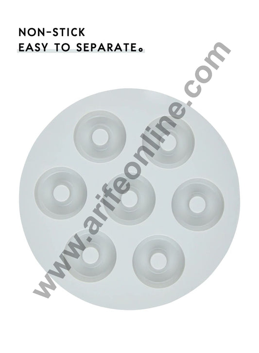 Cake Decor 7 Cavity Chocolate Mould Silicone Mini Donut Polo Silicon Jelly Candy Mould