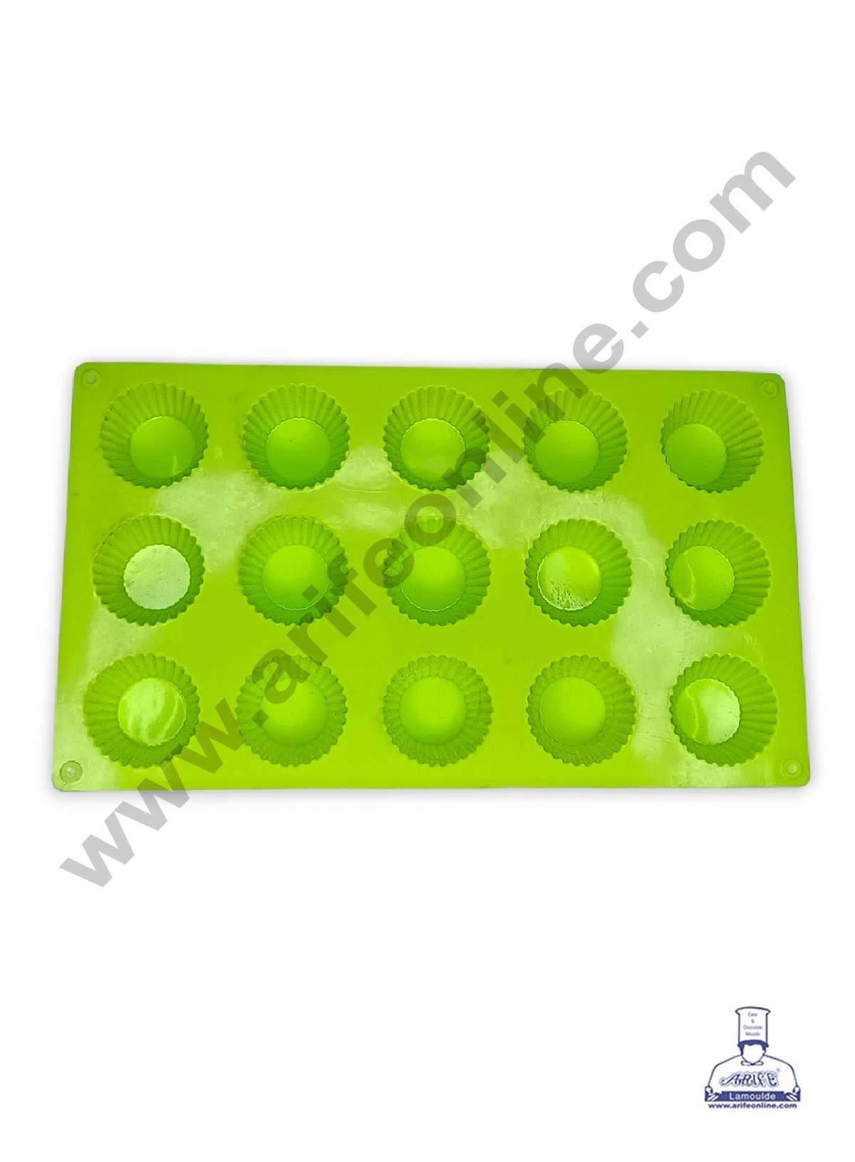15 Cavity Mini Muffin Shape Silicone Mould | Soap Mould | Baking Mould - SBSM-ck5-7104 (MOQ 12 PCS)