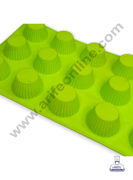 15 Cavity Mini Muffin Shape Silicone Mould | Soap Mould | Baking Mould - SBSM-ck5-7104 (MOQ 12 PCS)