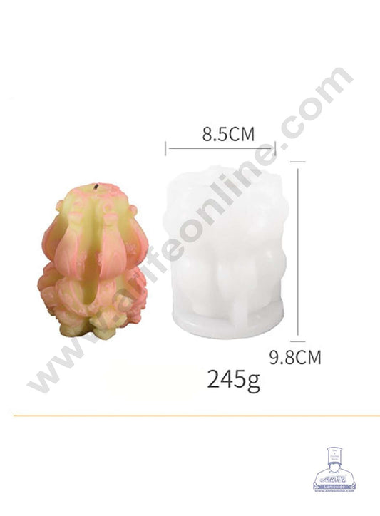 3D Silicon 1 Cavity Carved Root Shape Silicon Candle Mould, Silicon Soap Mould, Handmade Decorative Soap Ornament Making SBSP-DYF6986 ( MOQ 12 PCS) (IUD)