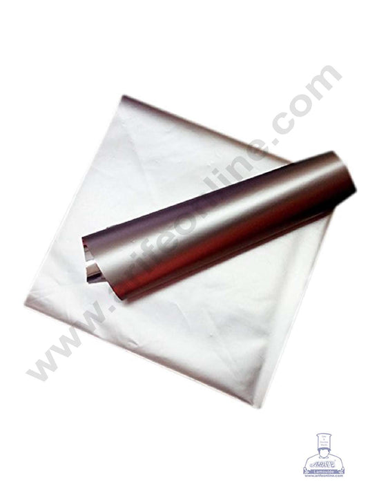 Metallic Plastic Chocolate Wrapper, Silver 200 Pcs Pack (MOQ 12 PACK) (FD)