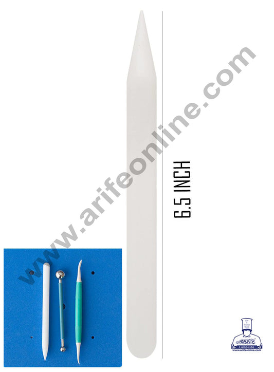 Cake Decor 1pc Thin Rolling Pin With Flower Making Pointed Tip - (6.5 inch)