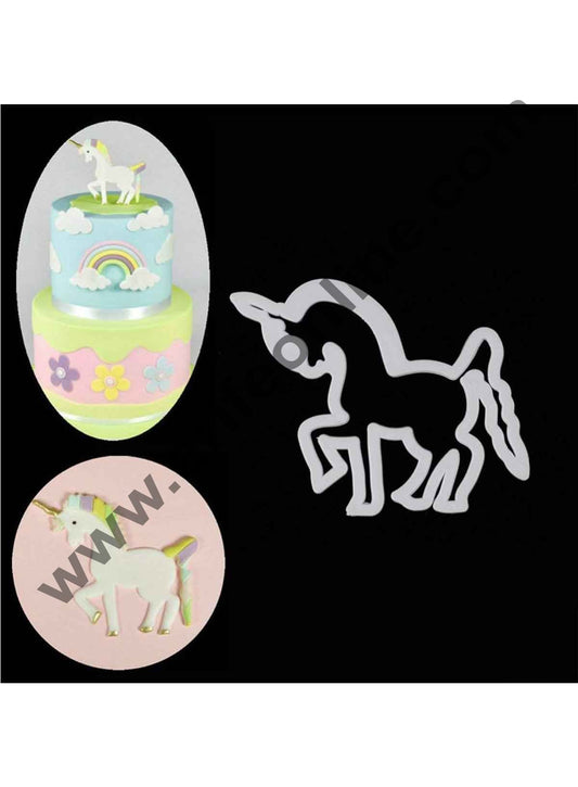Cake Decor 1Pcs Unicorn Plastic Cookie Cutter Pastry Biscuit Mold Sugar Craft Fondant Decoration Mold Baking Tools For Cakes