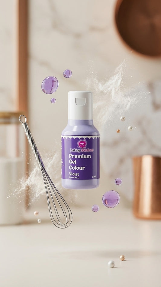 7C Edible Premium Gel Color Food Colouring for Icing, Cakes Decor, Baking, Fondant Colours - Violet (MOQ 12 PCS) (RA.24)