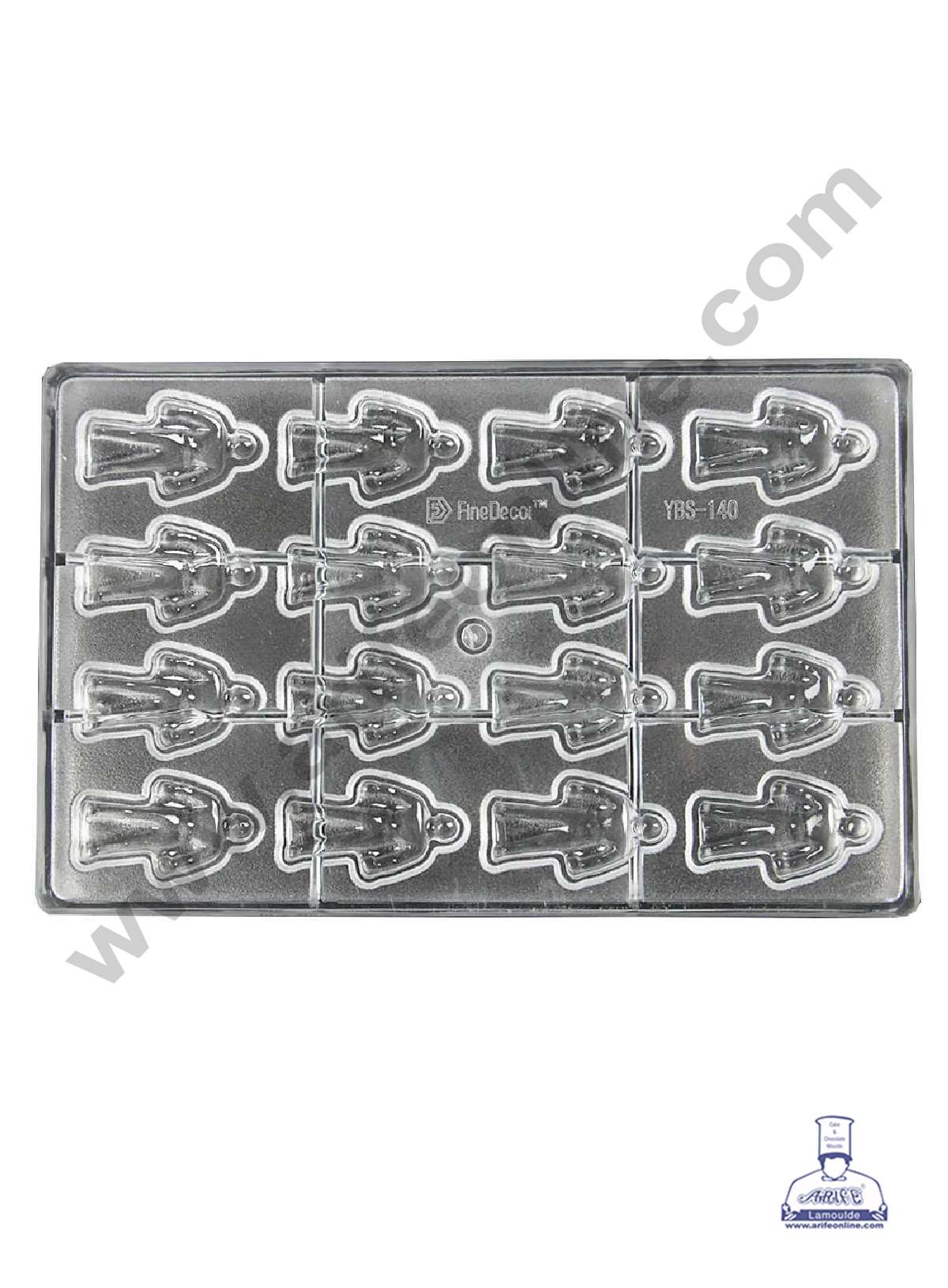 16 Cavity Polycarbonate Chocolate Mold - ( YBS-140 ) (MOQ 12 PCS) (RDD)