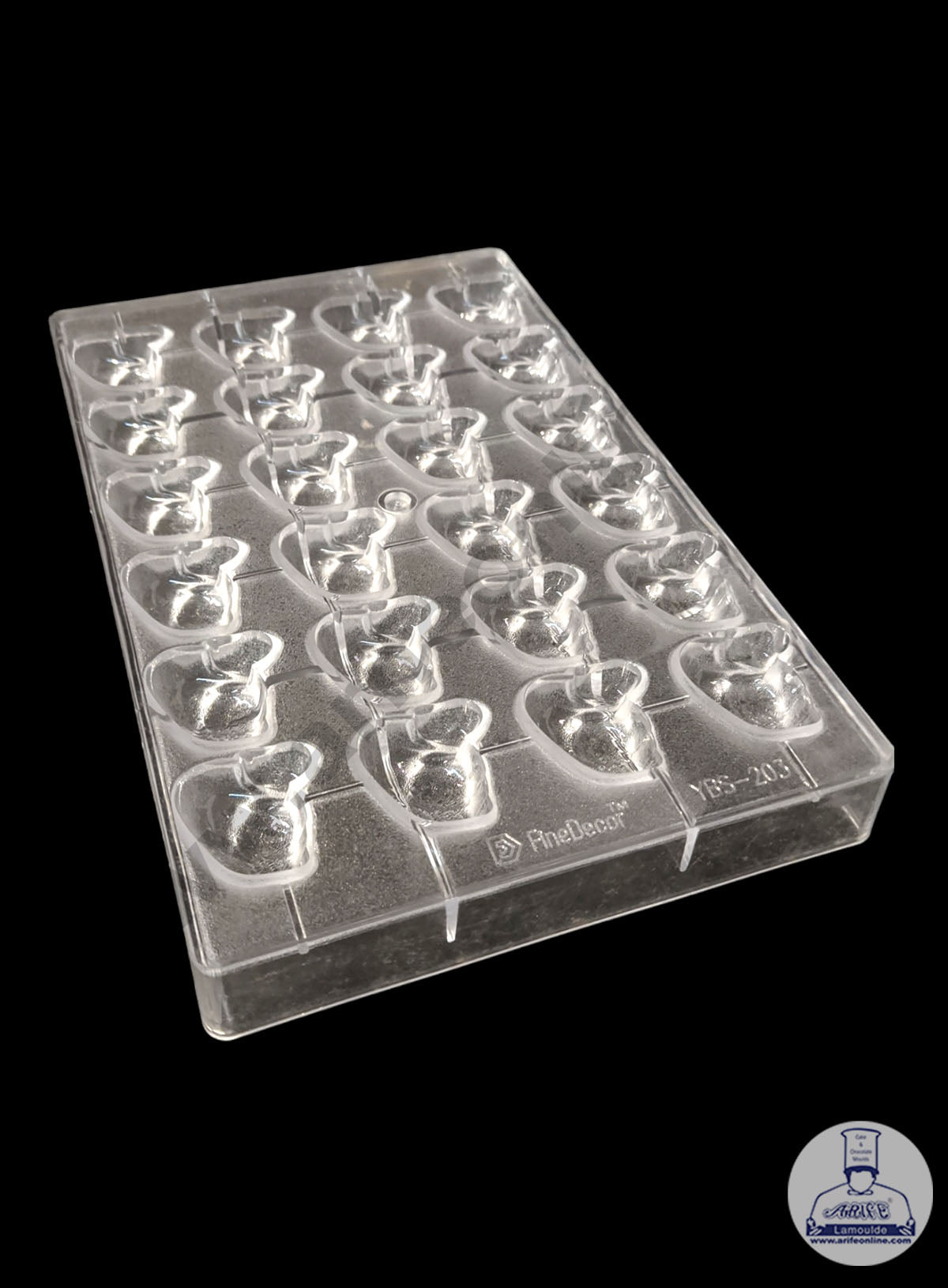 24 Cavity Swan Shape Polycarbonate Chocolate Mold - ( YBS-203 ) (MOQ 12 PCS) (RRD)