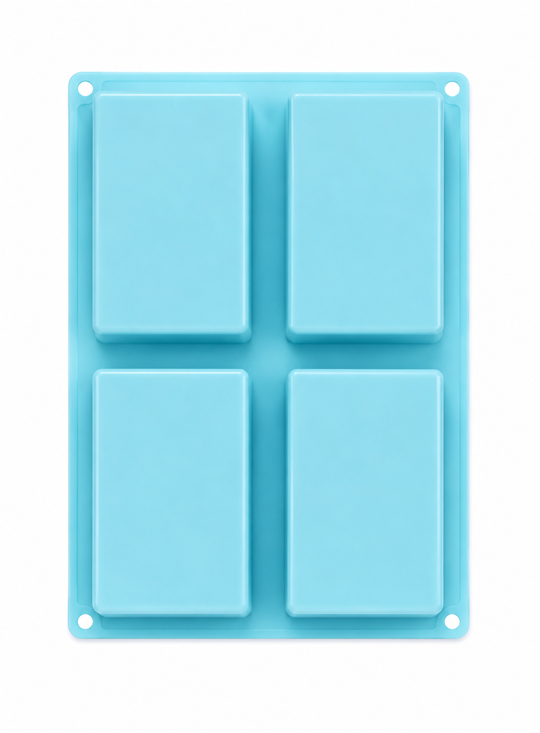 4 Cavity Rectangle Bread Loaf Silicone Moulds for Soaps and Chocolate Jelly Desserts Mould LMB955 (MOQ 12 PCS) (MD)