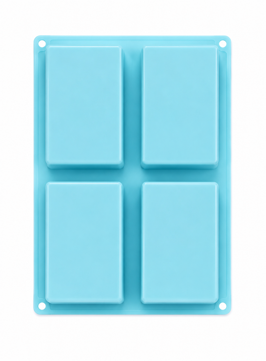 4 Cavity Rectangle Bread Loaf Silicone Moulds for Soaps and Chocolate Jelly Desserts Mould LMB955 (MOQ 12 PCS) (MD)