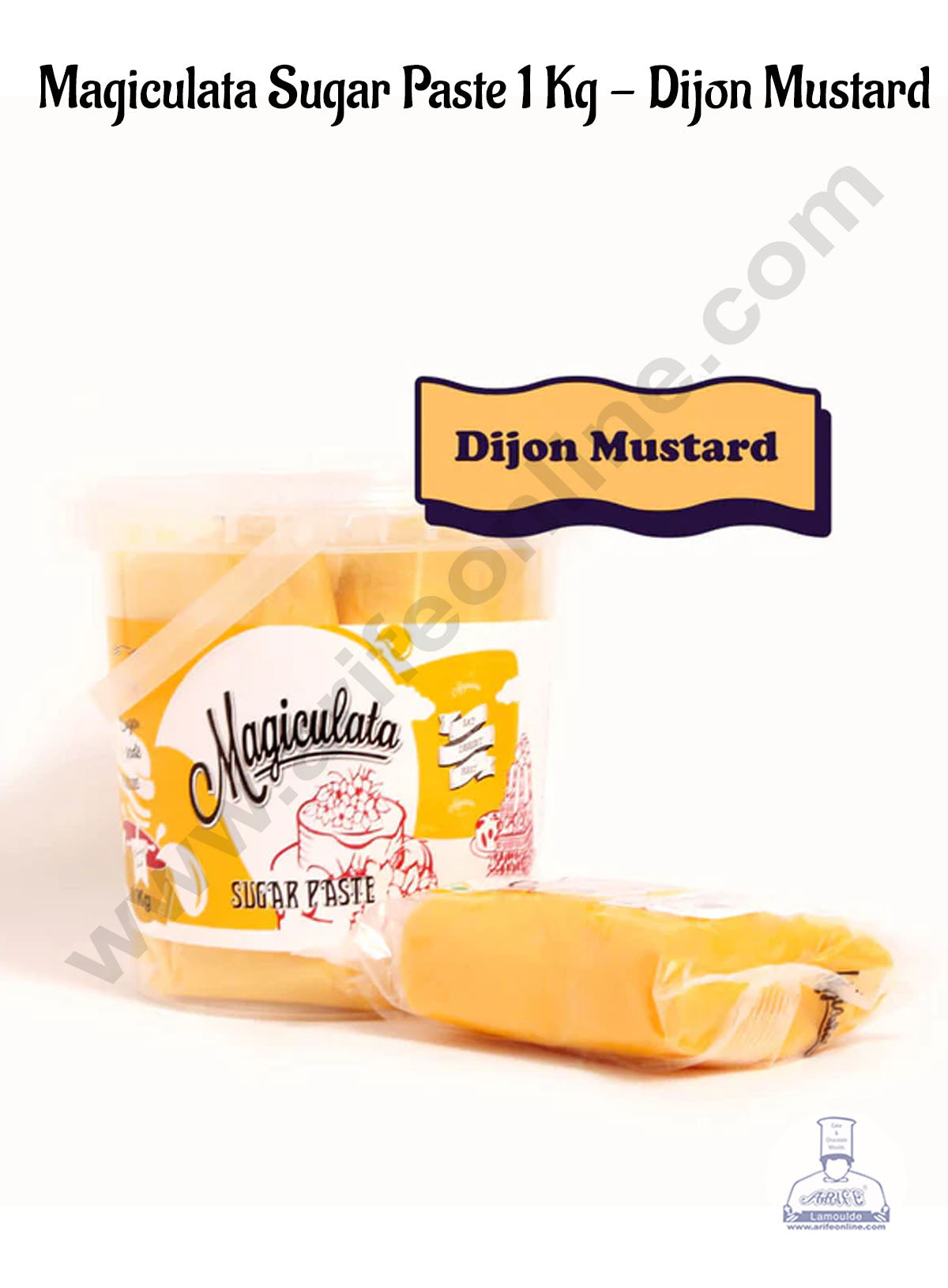 Magiculata Sugar Paste 1 Kg - Dijon Mustard (MOQ 6 KG ) (RLF)