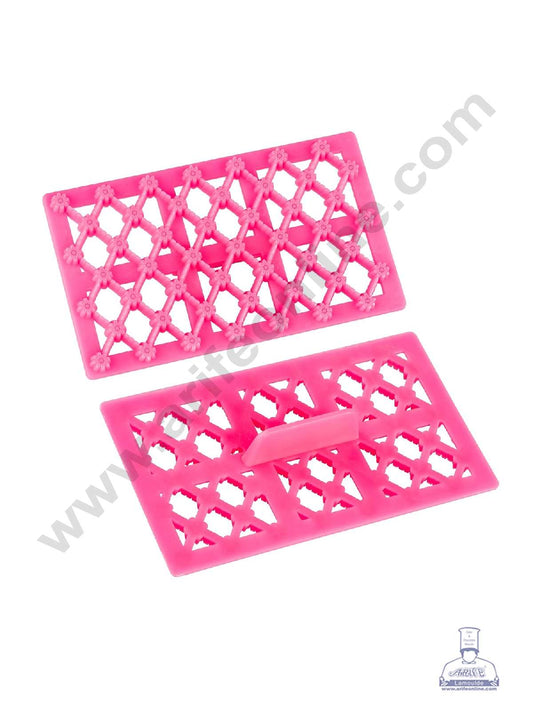 Flower Design Quilt Embosser Molds, Cookie Biscuit Mold Fondant Cake Tools (MOQ 12 PCS) (IE)