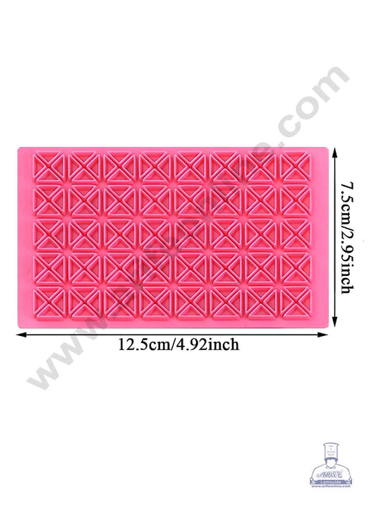 Geometric Triangle Square Design Quilt Embosser Molds, Cookie Biscuit Mold Fondant Cake Tools (MOQ 12 PCS) (IE)