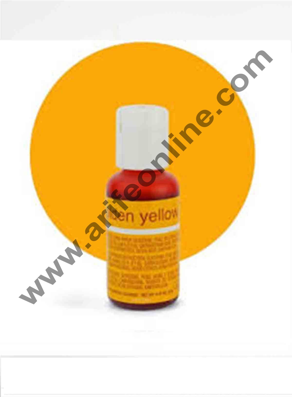 Chefmaster Liqua-Gel Golden Yellow .70 oz Food Color (20g)