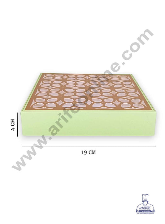16 Cavity Chocolate Box with Cavity & Cutout Window Without Handle ( 10 Piece Pack ) - Light Green (MOQ 12 PACK) (RDD)