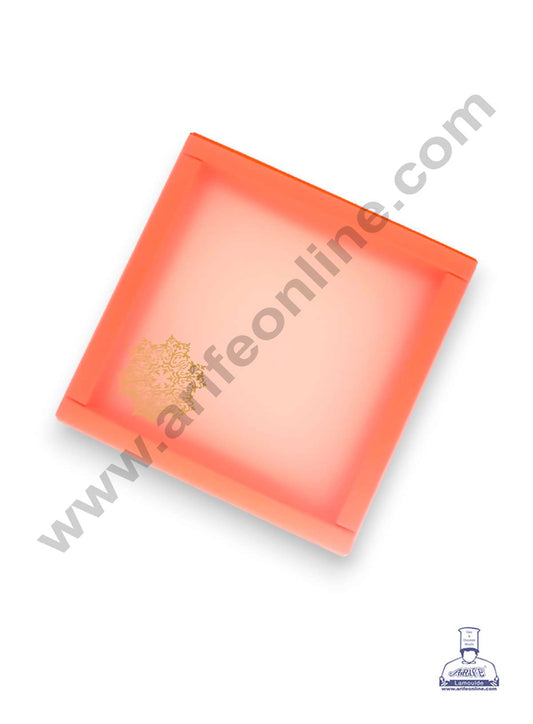 9 Cavity Chocolate Box with Sliding Cover & Cavity ( 10 Piece Pack ) - Orange (MOQ 12 PACK) (RED)