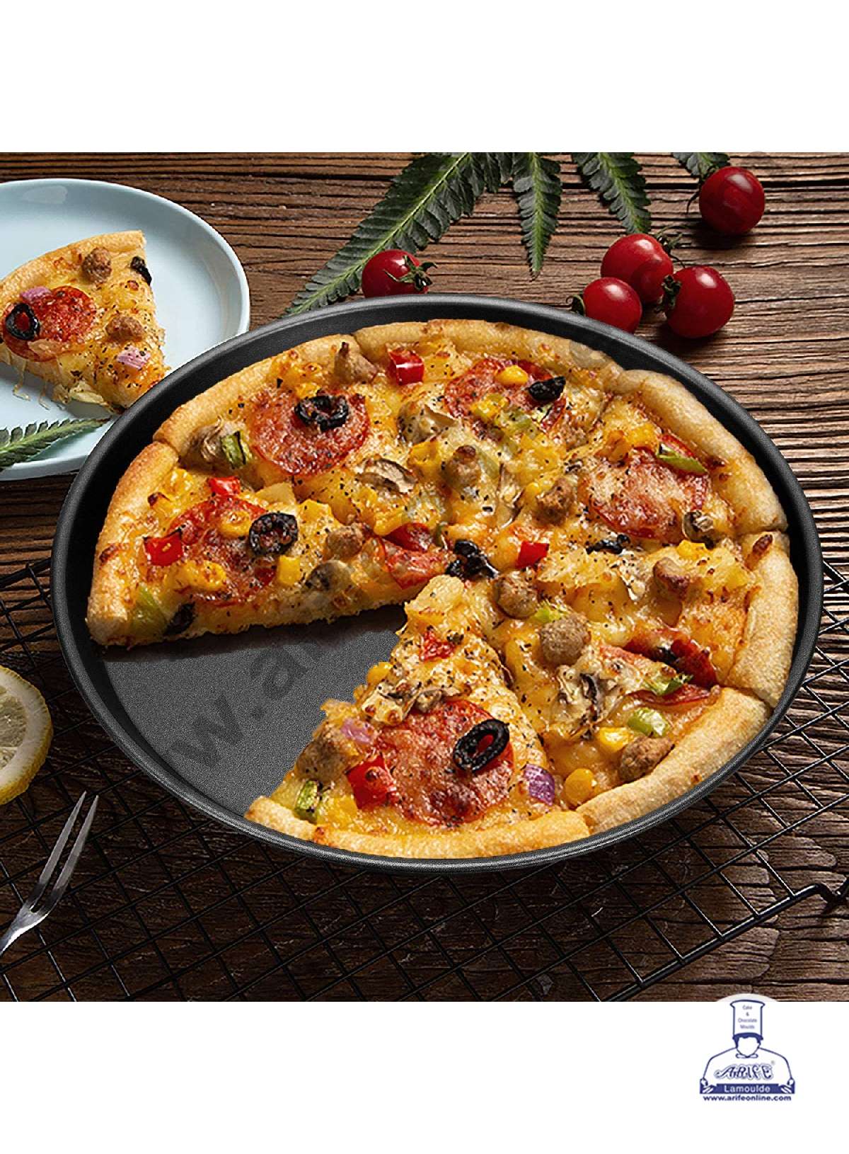 NONSTICK PIZZA PAN 24 X 3 CM SBNS-KL-242-24 (MOQ 12 PCS) (UE)