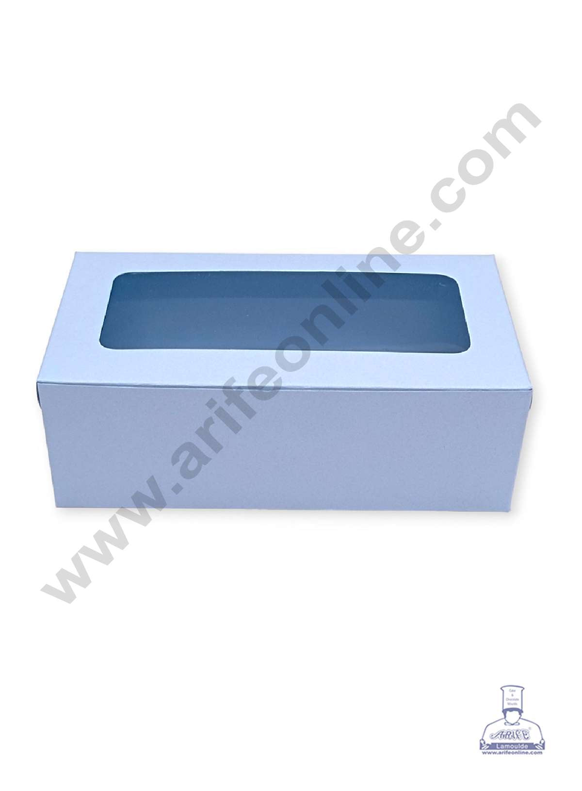 Light Blue Plum Cake Box Clear Window, Plum Carriers - Small ( 10 Pcs Pack ) (MOQ 10 PACK)