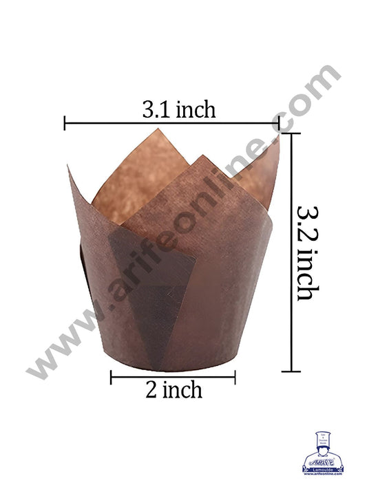 Novacart Bake & Serve Paper Baking Mould - Tulip Cup Shaped Muffin Mould 230 Pcs ( SB-G9F-Tulip ) (MOQ 500 PCS)