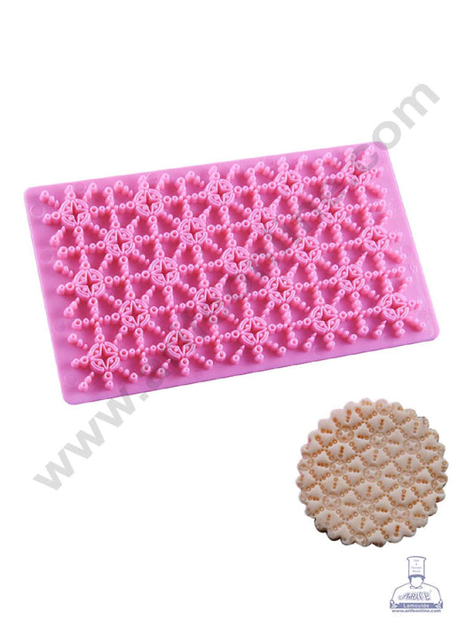 Stars Design Quilt Embosser Molds, Cookie Biscuit Mold Fondant Cake Tools (MOQ 12 PCS) (IE)