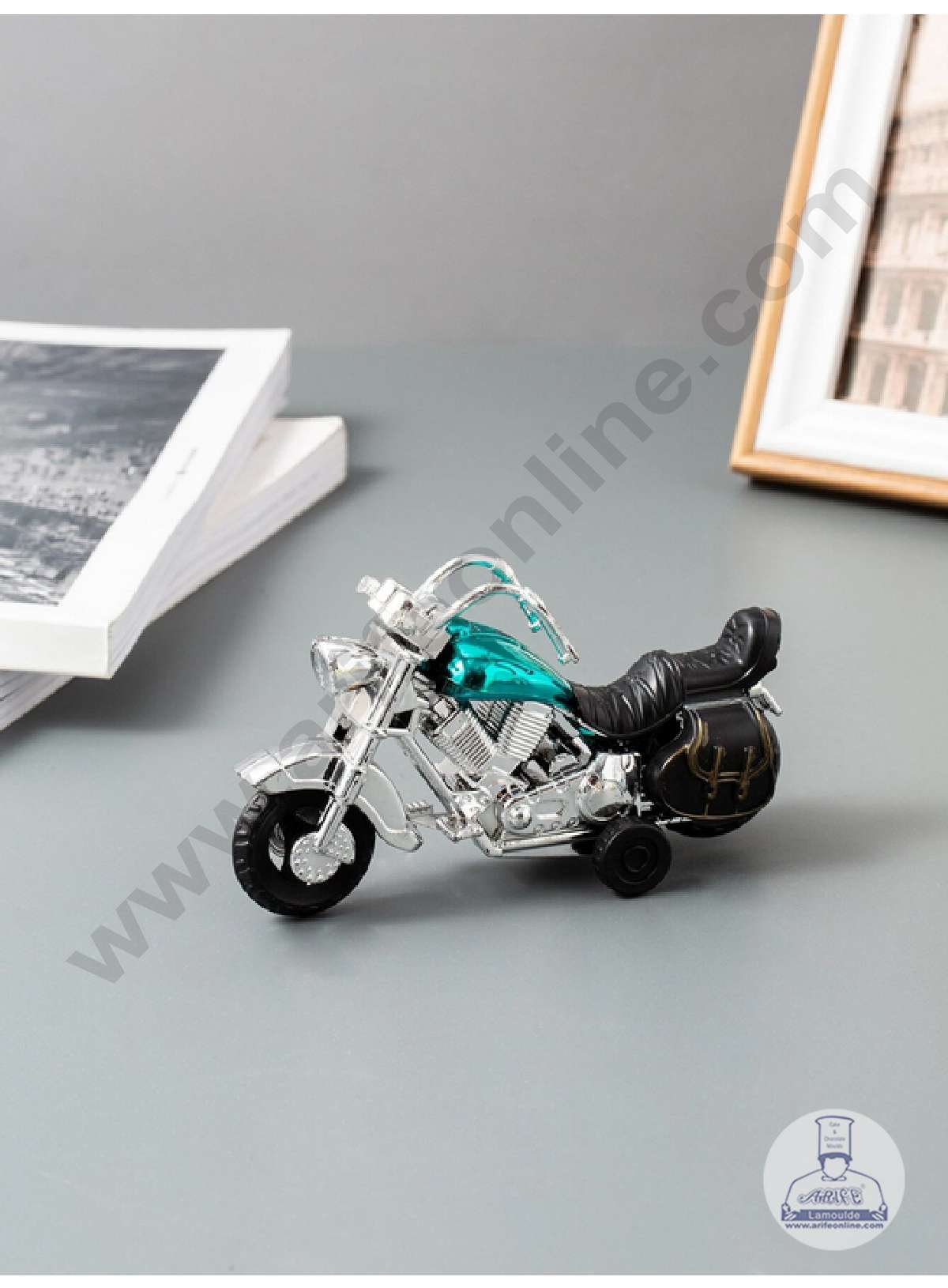 1 Piece Bullet Bike MotorCycle Toy Cake Topper (SB-T-SF202-TealGreen) (MOQ 12 PCS) (FD)