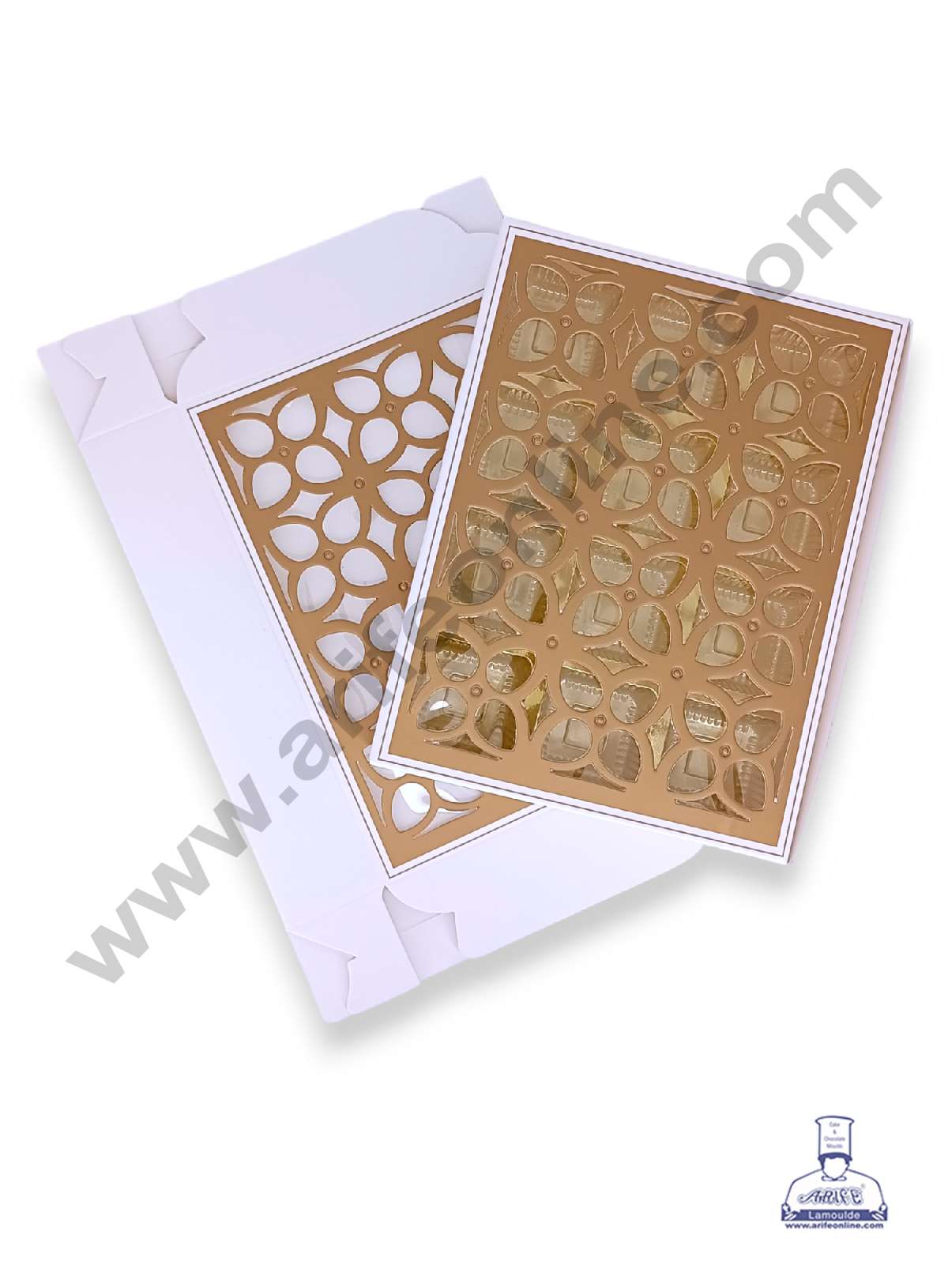 12 Cavity Chocolate Box with Cavity & Cutout Window Without Handle ( 10 Piece Pack ) - White (MOQ 12 PCK) (AMD)