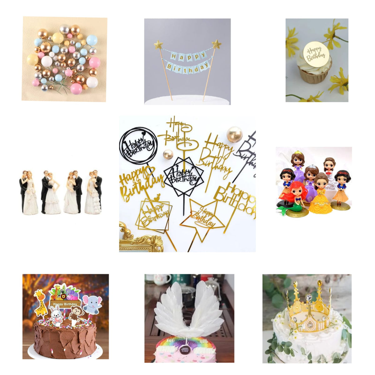 Cake Toppers, Candles, Decorating & Party Items