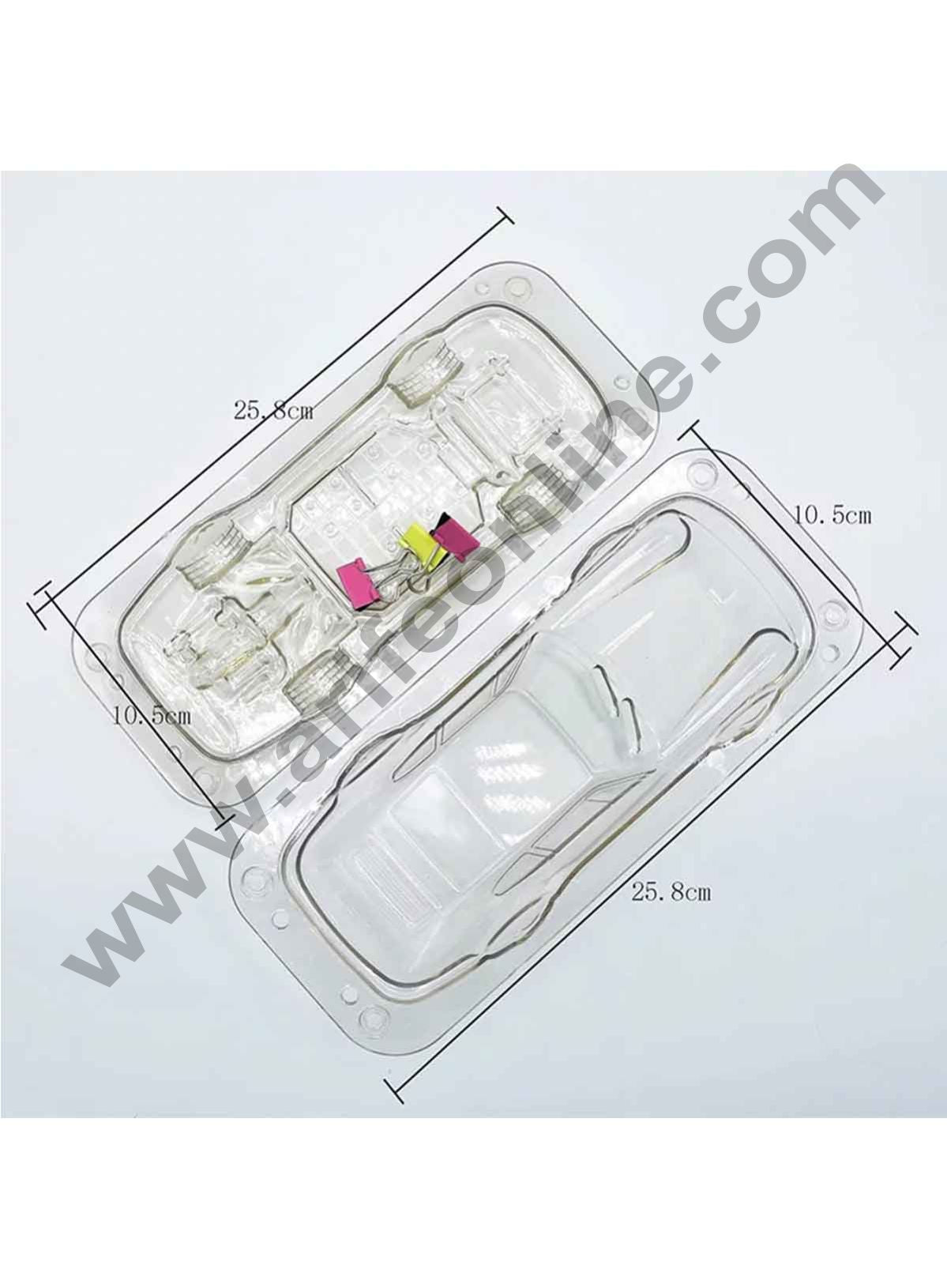 Cake Decor Polycarbonate 3D Sedan Car Chocolate Mold Cake Decorating Chocolate Mould Tools