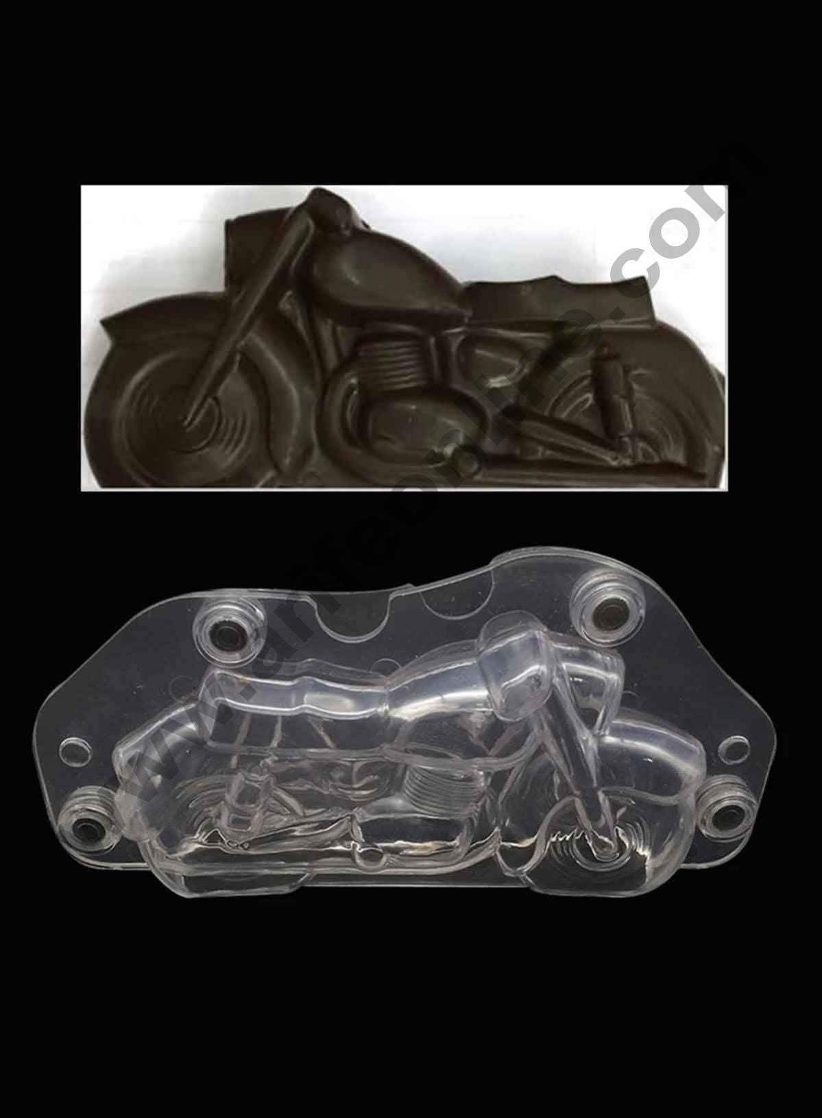 Cake Decor Polycarbonate 3D Bullet Bike Chocolate Mold Cake Decorating Chocolate Mould Tools