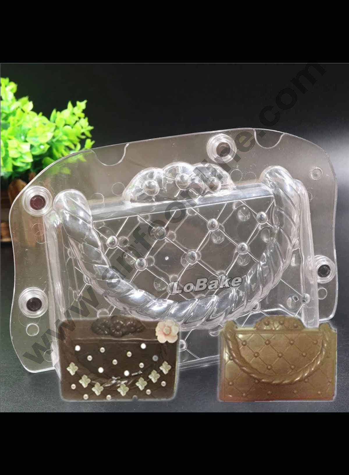 Cake Decor Polycarbonate 3D Ladies Purse Wallet Chocolate Mold Cake Decorating Chocolate Mould Tools