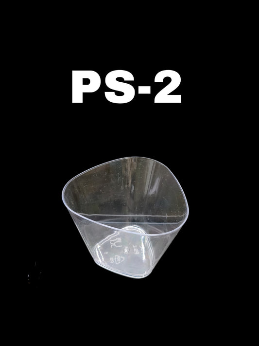 Mini Transparent Acrylic Mousse Cup Without Lid | Pudding Cup | Parfait Cup 175ML  (PS-2)(MOQ 500 PCS) (O)