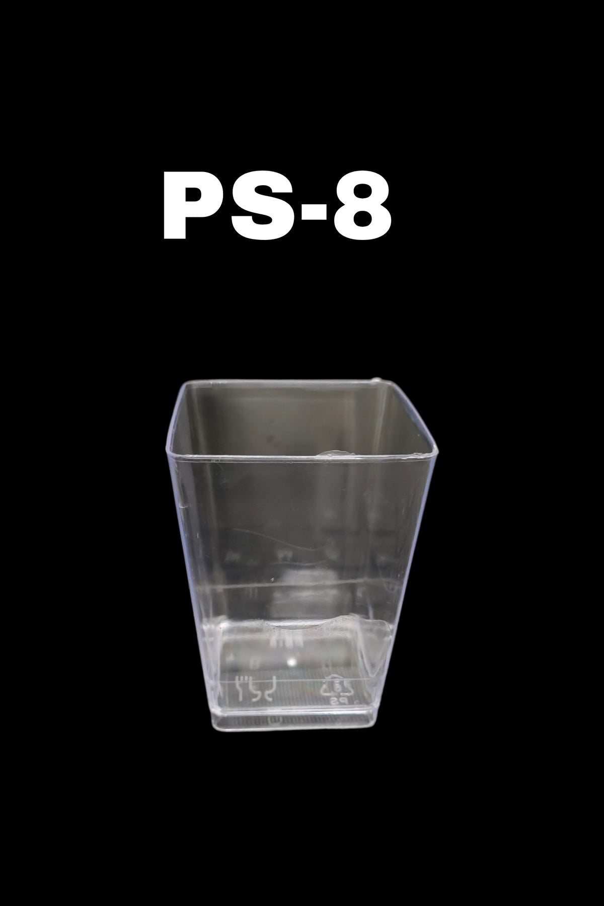 Mini Transparent Acrylic Mousse Cup Without Lid | Pudding Cup | Parfait Cup 125ML (PS-8) (MOQ 500 PCS) (O)