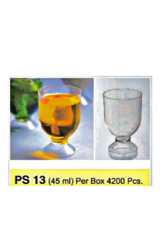 Mini Transparent Acrylic Mousse Cup Without Lid | Pudding Cup | Parfait Cup 45ML (PS-13) (MOQ 500 PCS) (R)