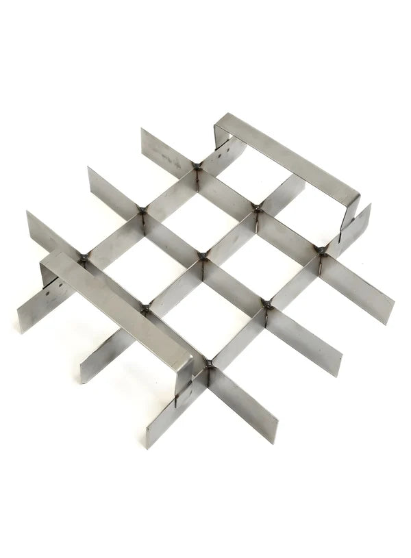 8 Inch Stainless Steel Brownie Cutter – 4x4 Grid Insert for 8x8x2 Inch Square Aluminum Mould -(SB-SSB-8Inch)  (MOQ 12 PCS)