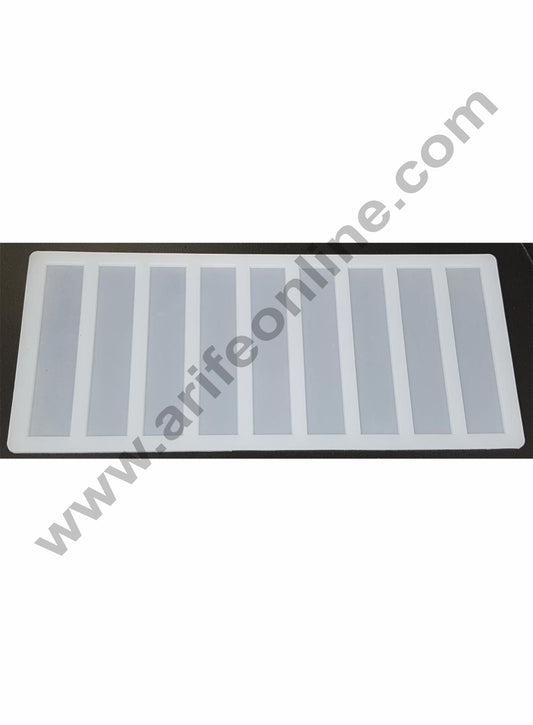 Cake Decor Silicon 9 in 1 Small Rectangle Chocolate Garnishing Mould Cake Insert Decoration Mould