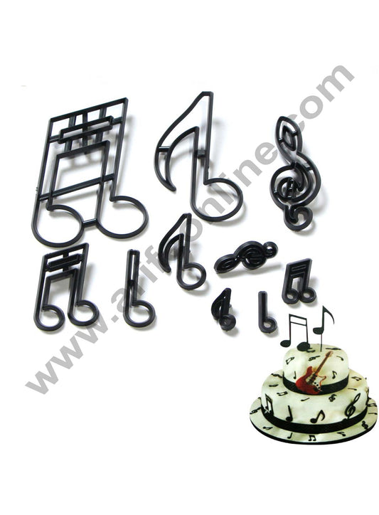10PCS-SET-Music-Notes-Cookie-Cutter-Plastic-Sugarcraft-Fondant-Cutter-Mold-Cake-Decorating-Tools
