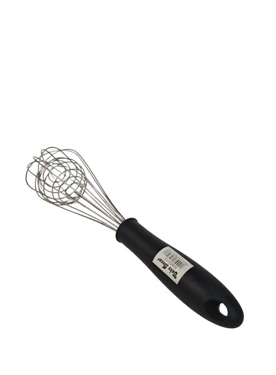 10 inch Stainless Steel Balloon Whisk | Plastic Hand Blender Egg Beater for Whisking & Baking (SBAC-50803-12-B) (MD)