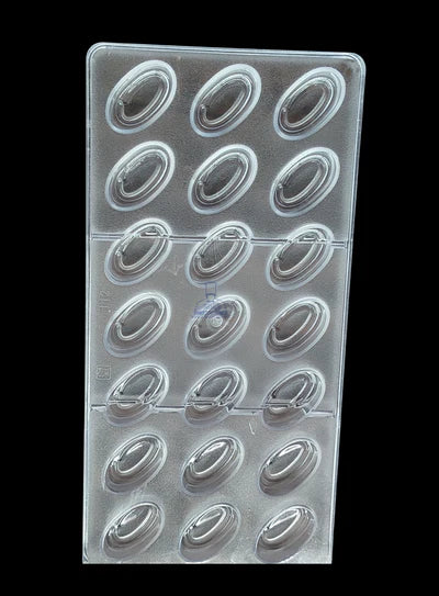 Regular Bakers 21-Cavity Oval Shape Chocolate Mold |SBPS-112|1 Piece| (MOQ 12 PCS) (ADD)