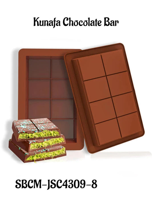 Kunafa Chocolate Bar Silicone Mould 8 Cavity SBCM-JSC4309-8