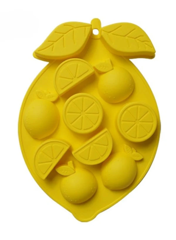 11 Cavity Citrus Fruit & Leaf Silicone Mould | Lemon, Orange, Lime Chocolate, Candy & Dessert Mould (SBSM-LBM1133) -(MOQ 12 PCS) (UD)