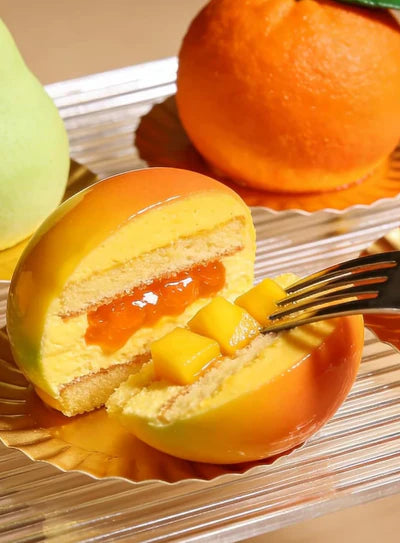 6-Cavity Mango Shape Silicone Mould | Premium Non-Stick Flexible Mousse, Entremet & Cake Mold for Chocolate, Ice Cream & Frozen Desserts | Reusable Baking Tray  (SBSM-MB-8601)  (RLE)