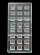 Regular Bakers 24-Cavity Polycarbonate Square Chocolate Mold with Striated/Crisscross Design |SBPS-40|1 Piece|  (MOQ 12 PCS) (ADD)