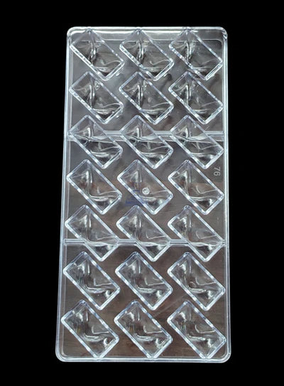 Regular Bakers 21-Cavity Polycarbonate Faceted Diamond Chocolate Mold |SBPS-76 |1 Piece| (MOQ 12 PCS) (ADD)