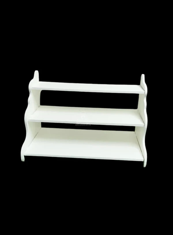 3-Tier Scalloped Cupcake Display Riser Set | 1 Piece Pack | (MOQ 12 PCS)