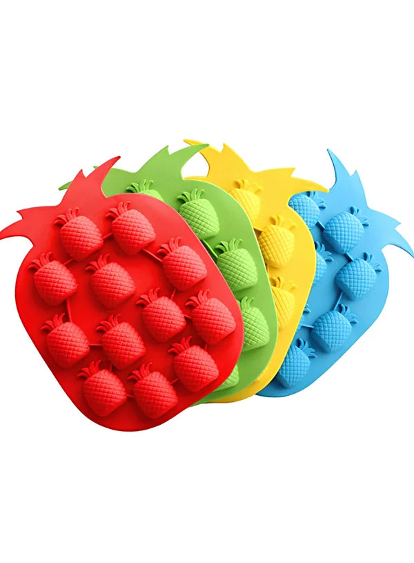 12 Cavity Pineapple Shape Silicone Mould | Pineapple Chocolate, Candy & Dessert Mould (SBSM-CK3-1033) - (MOQ 12 PCS) (EE)