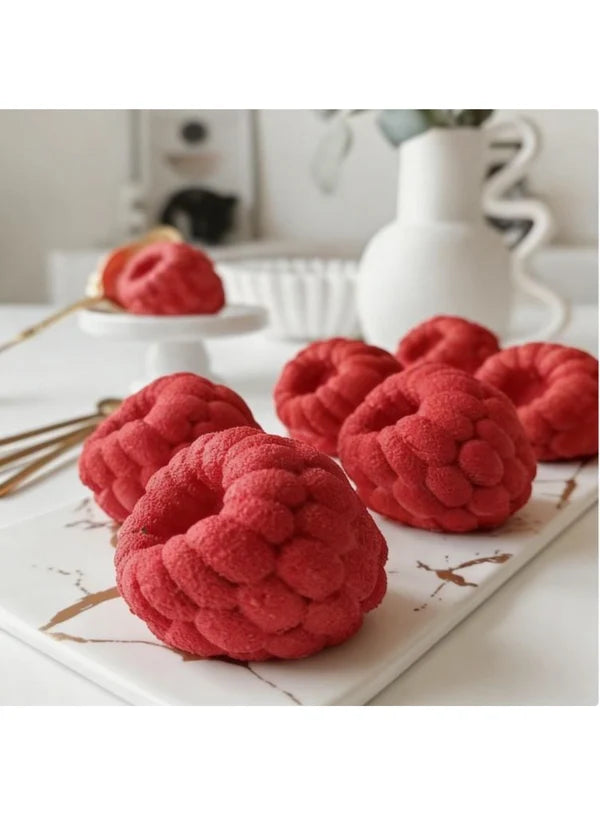 12 Cavity Raspberry Silicone Mould | Raspberry Shape Fruit Mould for Mousse, Chocolate, Cake & Dessert (SBSM-CK3-1084) - (MOQ 12 PCS) (AAD)