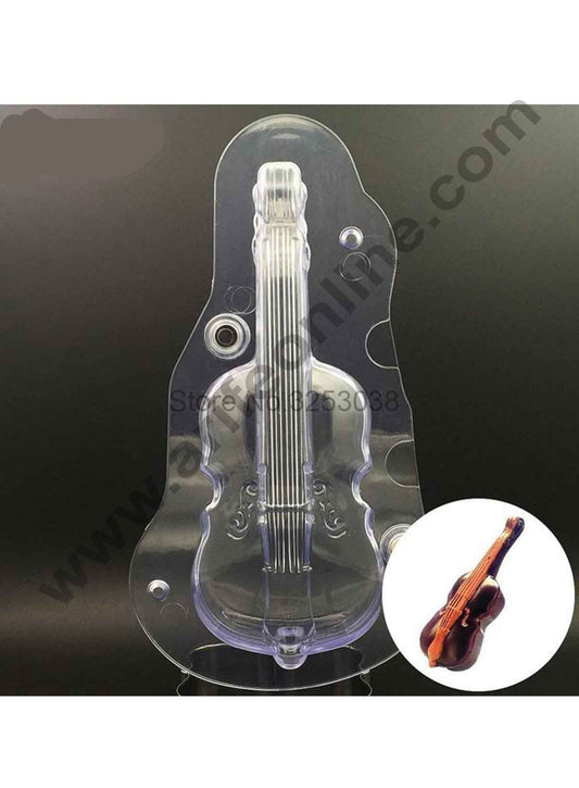 Cake Decor Polycarbonate 3D Guitar Chocolate Mold Cake Decorating Chocolate Mould Tools