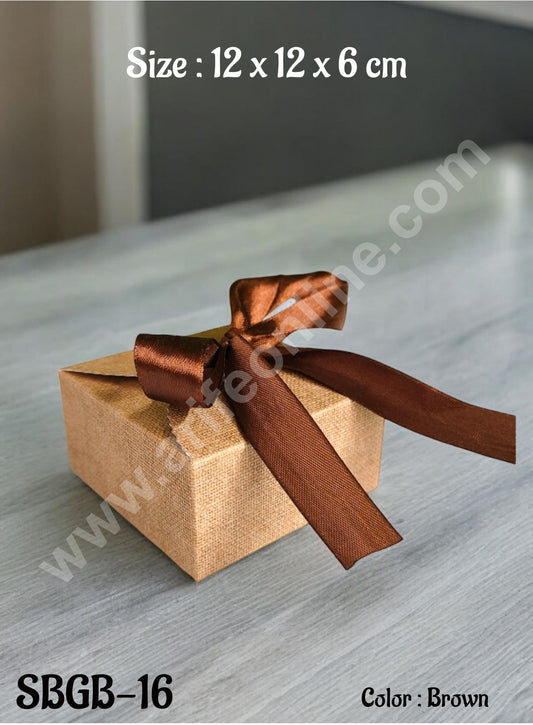 Goodie Bag For Hampers | Chocolate Box Hamper Box 10 Pcs Pack - Brown SBGB-16-Br (MOQ 10 PACK)