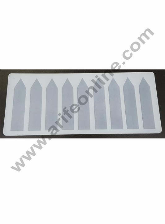 Cake Decor Silicon 9 in 1 Small Candle Shape Chocolate Garnishing Mould Cake Insert Decoration Mould