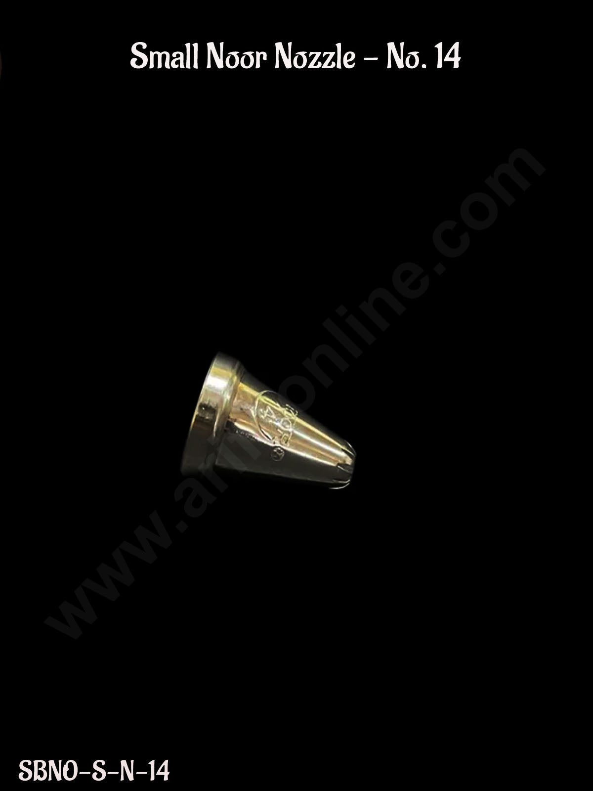 Small Noor Nozzle - No.14 Piping Nozzle with Collar Ring | Icing Nozzle | Steel Nozzle Reusable  (MOQ 50 PCS)
