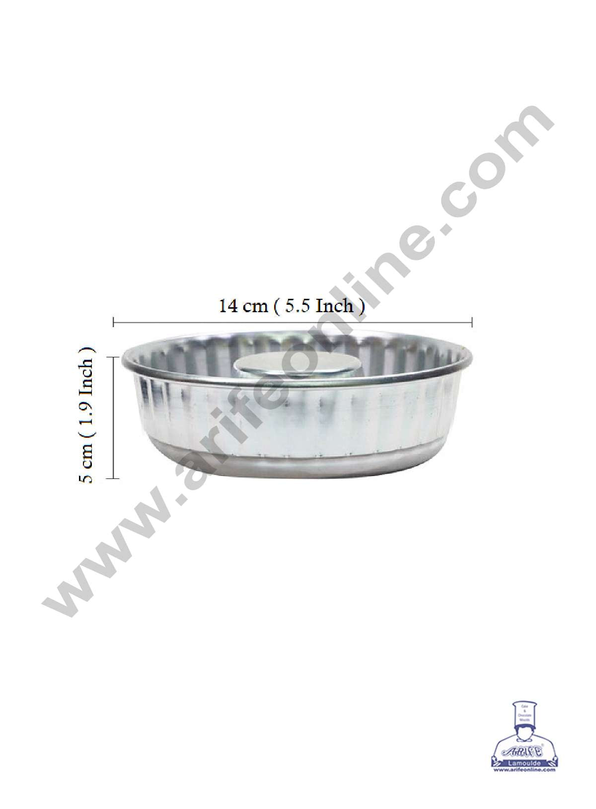 Donut Shape Aluminium Cake Mould - Small ( 14 x 5 cm ) (MOQ 12 PCS)