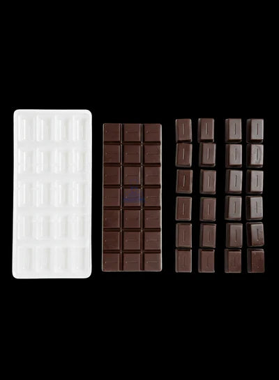 Regular Bakers 25-Cavity Polycarbonate Rectangular Praline Mold |SBPS-50|1 Piece| (MOQ 12 PCS) (ADD)